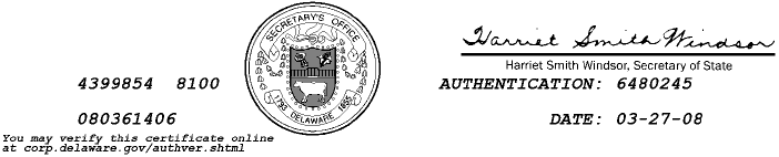 (DELAWARE LETTERHEAD BOTTOM)